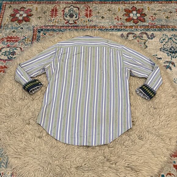 Robert Graham button down striped shirt XL - Picture 7 of 7